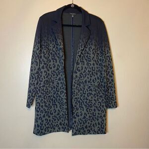 Tribal navy green long blazer size medium